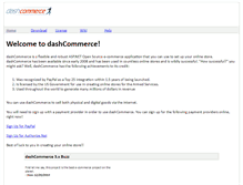 Tablet Screenshot of dashcommerce.org